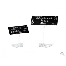 Cartes longues noires mattes en PVC