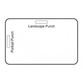 Cartes en PVC perforées 0,40 mm